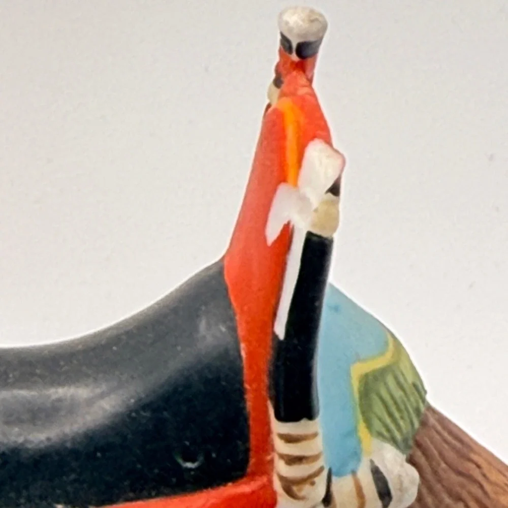 Heritage Heirloom Carousel‎ Animal Figurines Musical Base Set Multicolored Wood